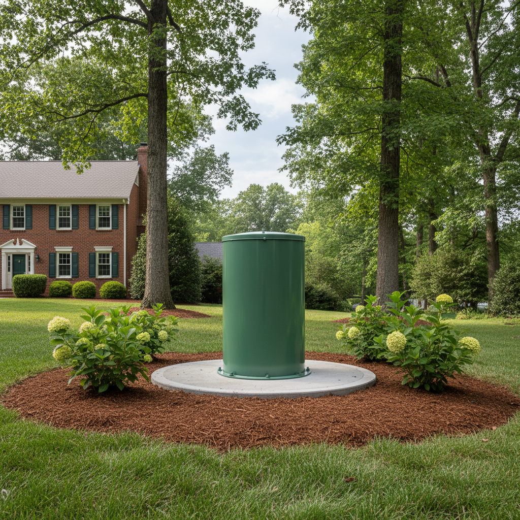 Completed pump installation work at a residential property in Washington, DC