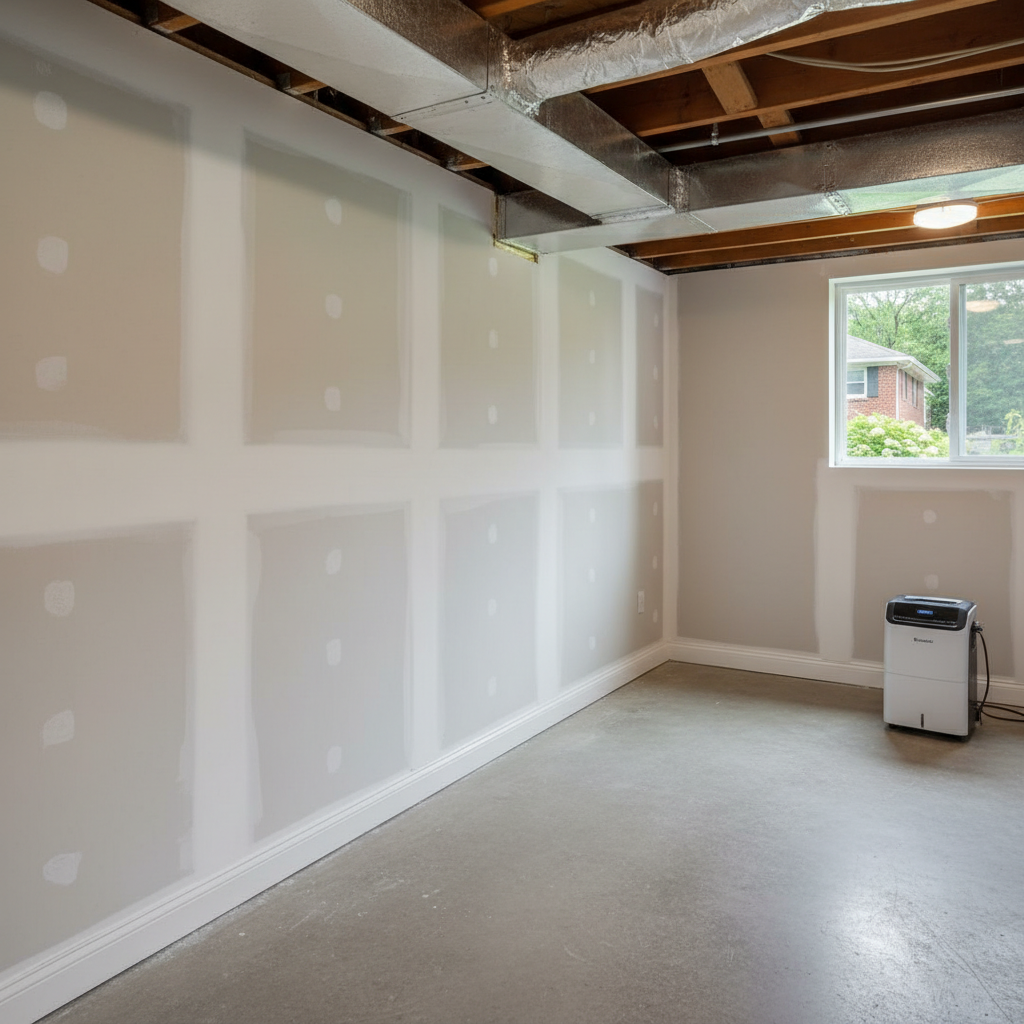 Completed mold remediation work at a residential property in Washington, DC