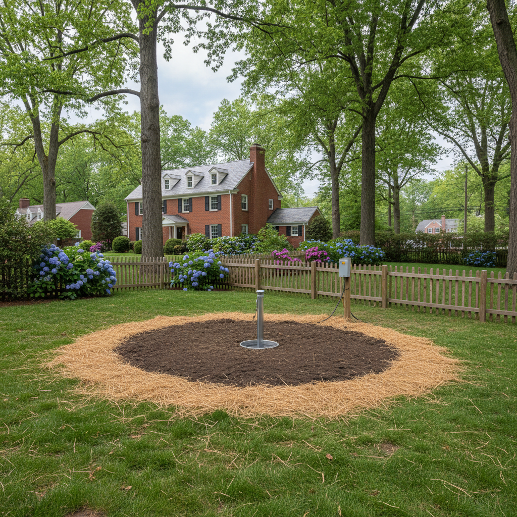 Completed environmental drilling work at a residential property in Washington, DC