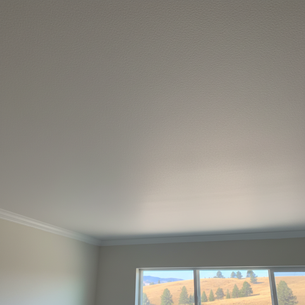Completed popcorn ceiling removal work at a residential property in Yakima, WA