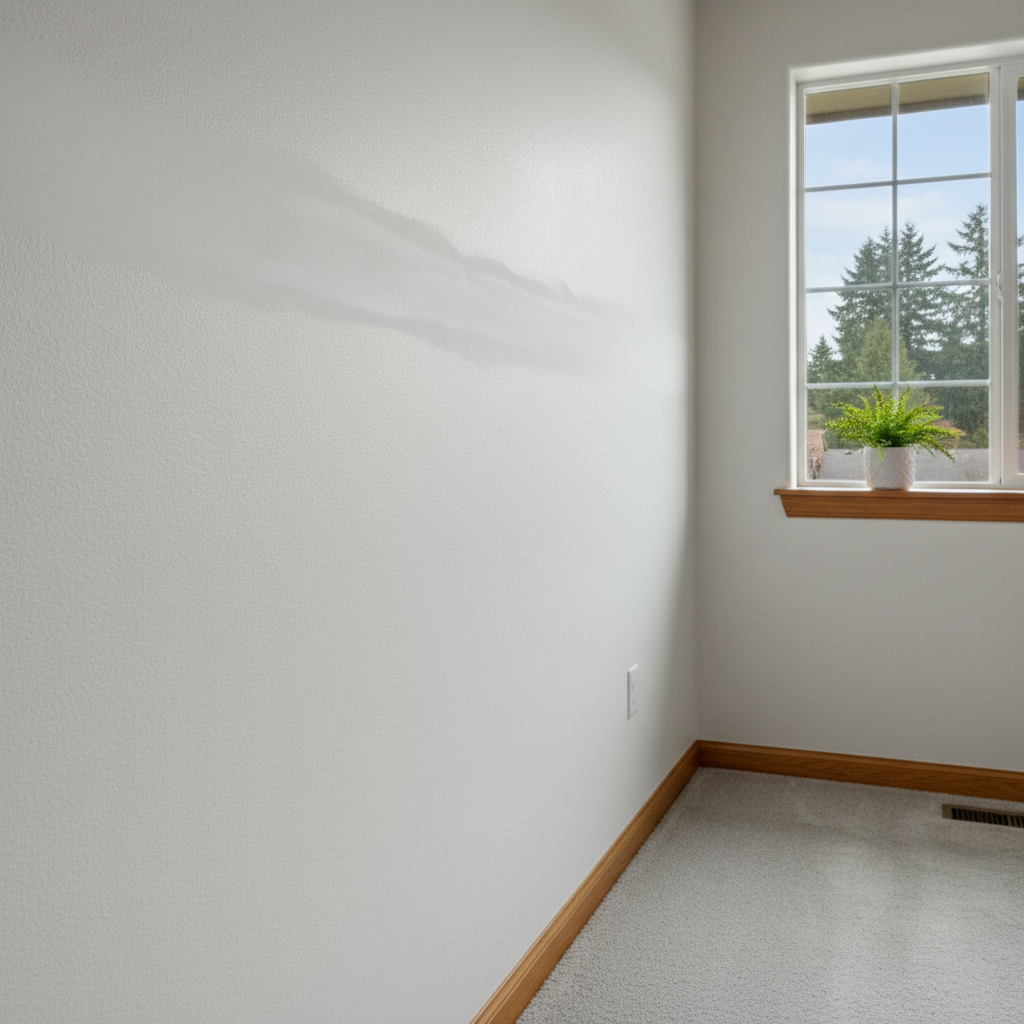 Completed drywall texturing work at a residential property in Tacoma, WA