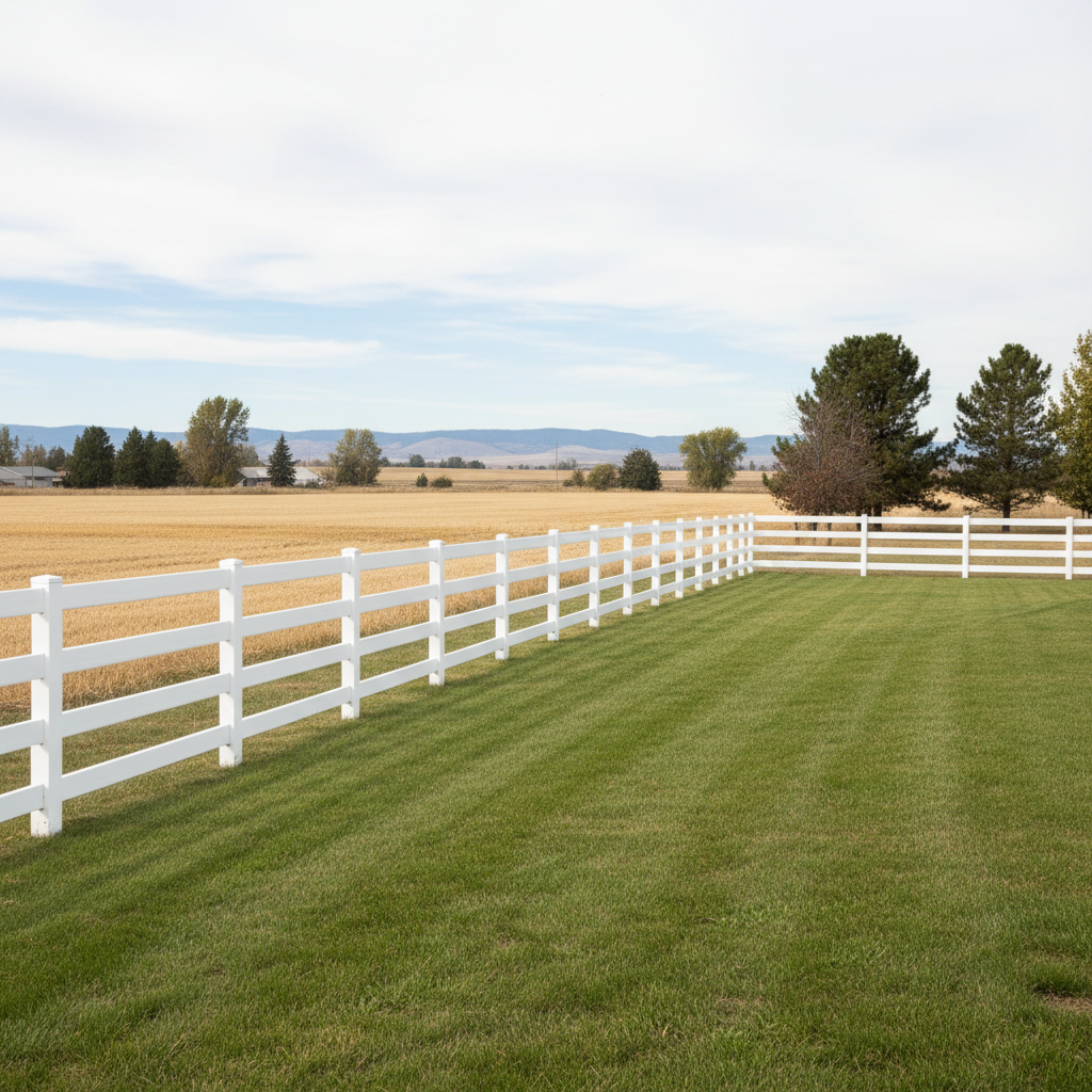 Completed farm fencing work at a residential property in Othello, WA