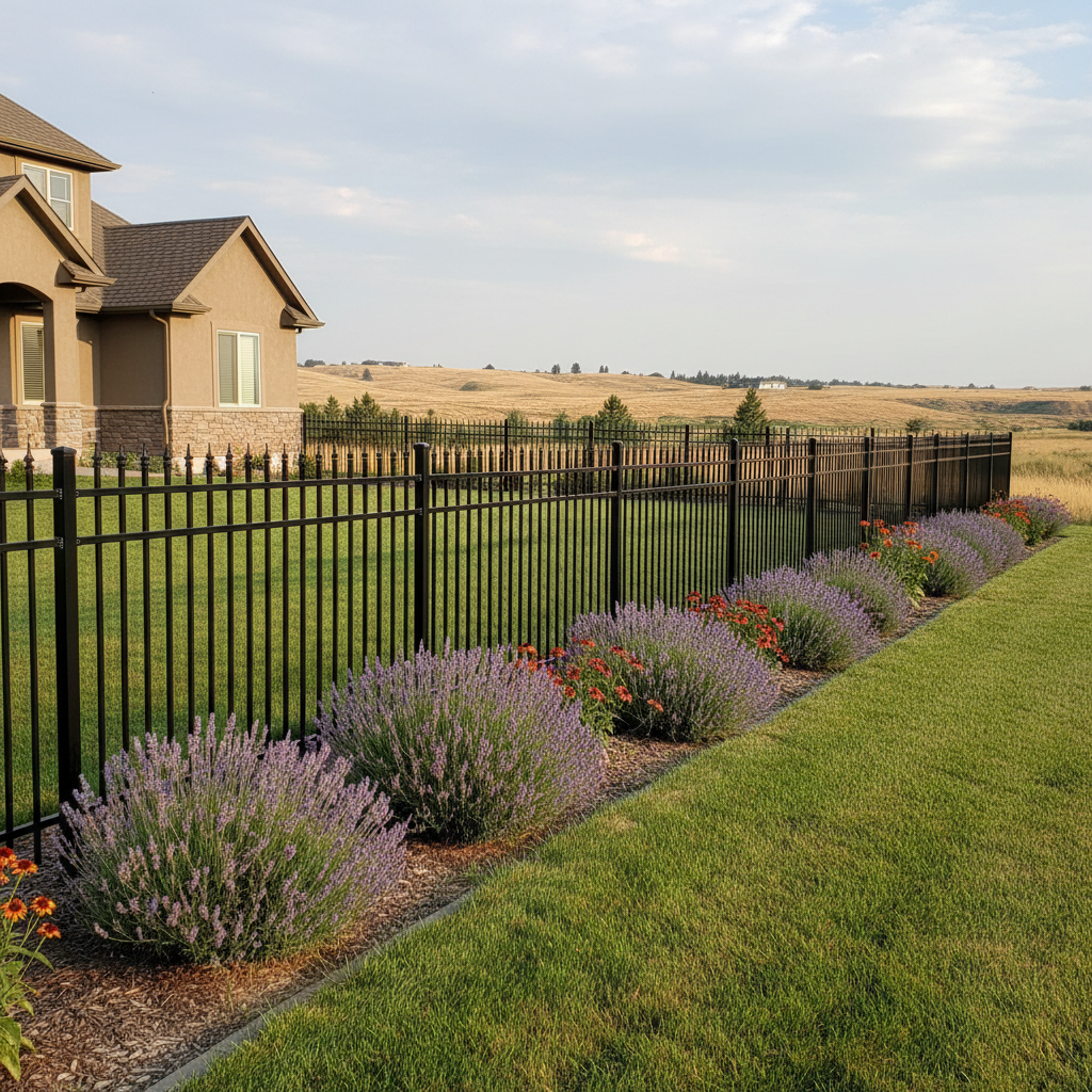 Completed ornamental iron fencing work at a residential property in Othello, WA
