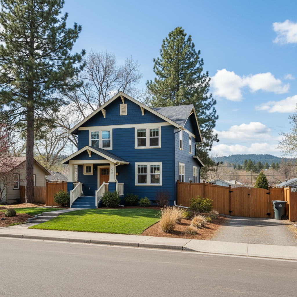Completed commercial painting work at a residential property in Spokane, WA