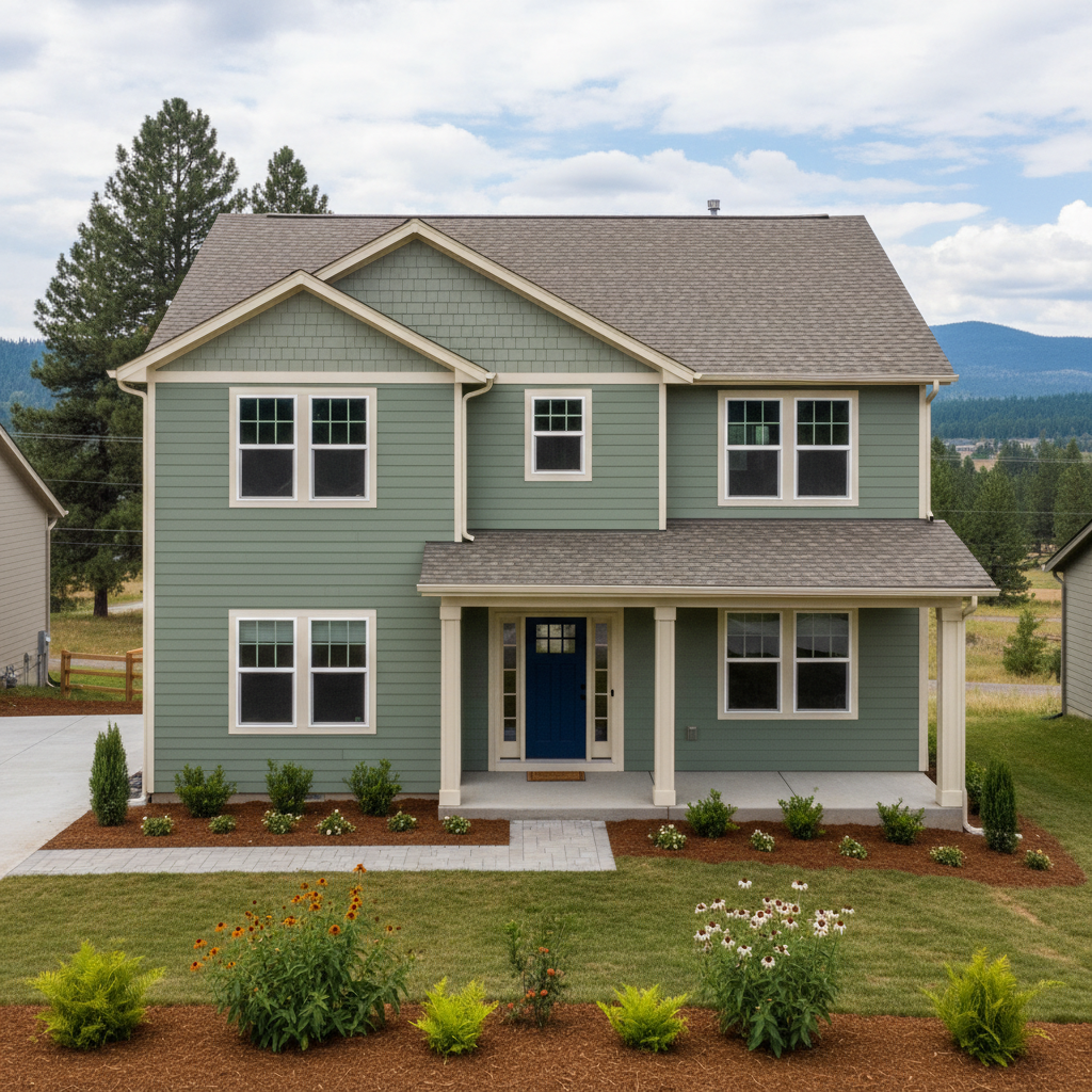 Completed color consultation work at a residential property in Spokane, WA