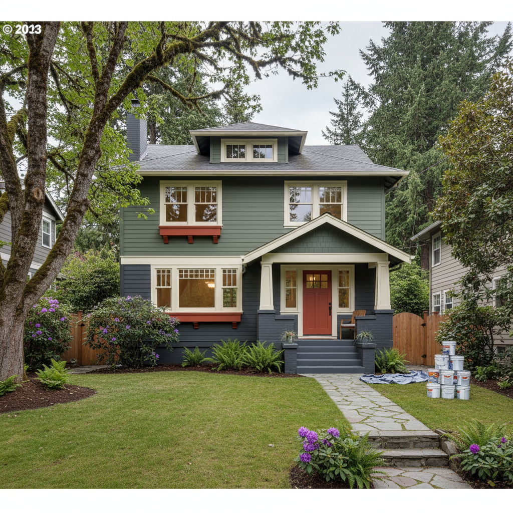 Completed color consultation work at a residential property in Tacoma, WA