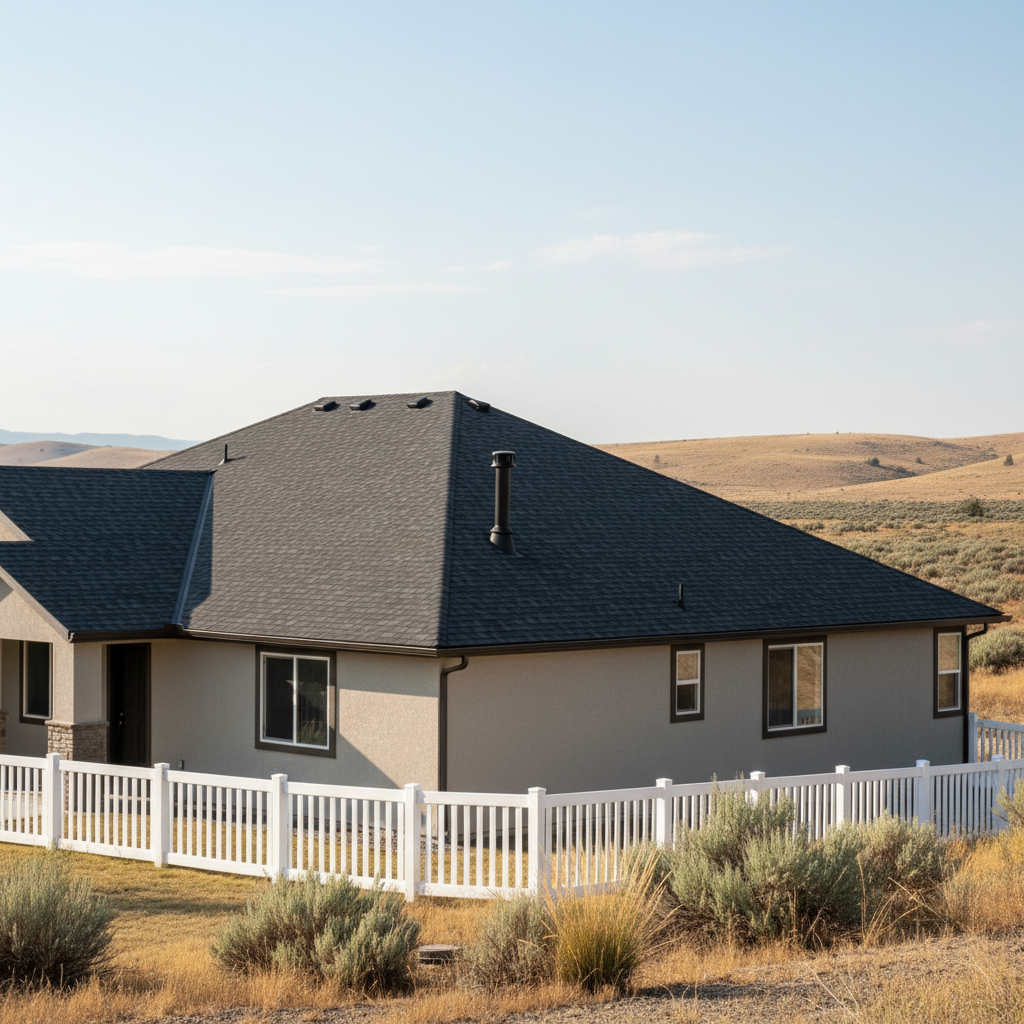 Completed new construction roofing work at a residential property in Moses Lake, WA