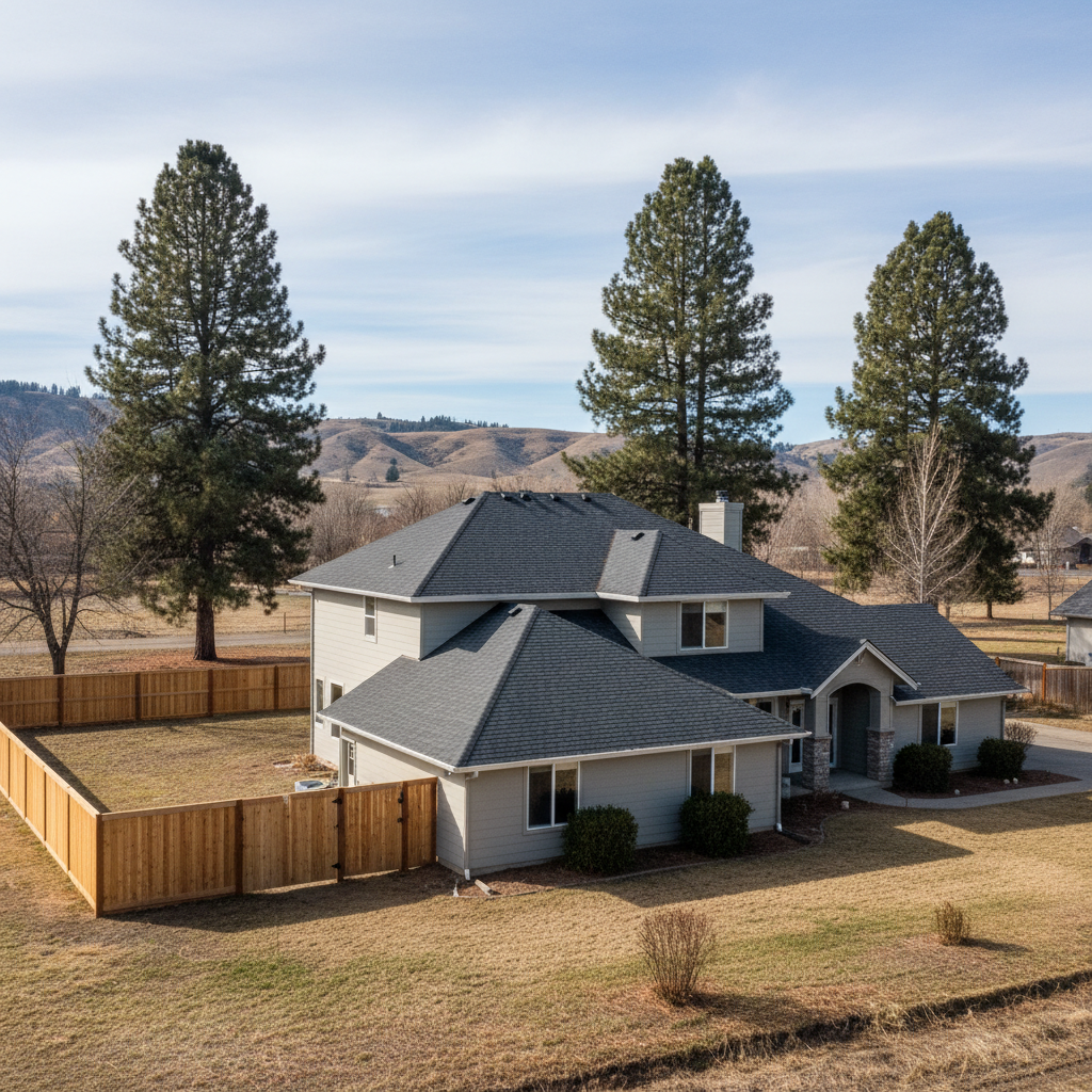 Completed storm damage repair work at a residential property in Richland, WA