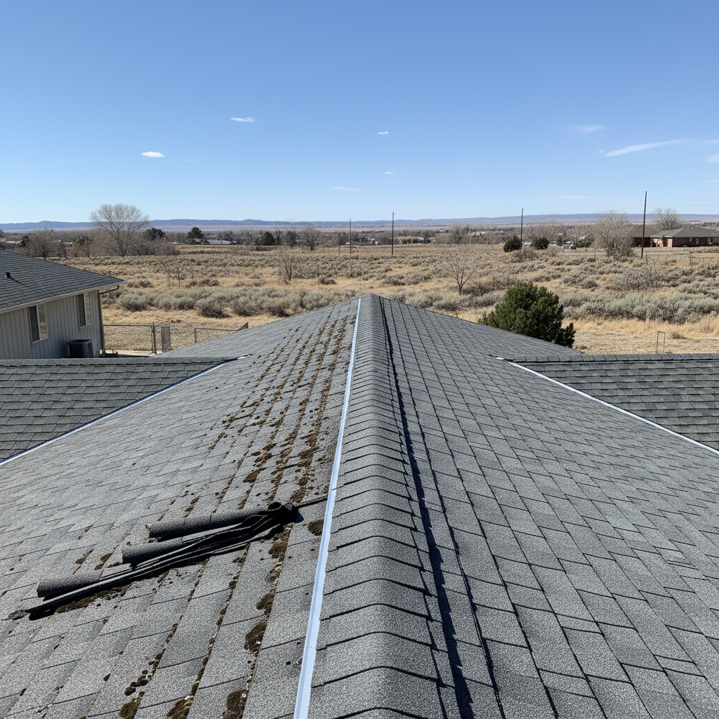 Completed roof inspection work at a residential property in Moses Lake, WA
