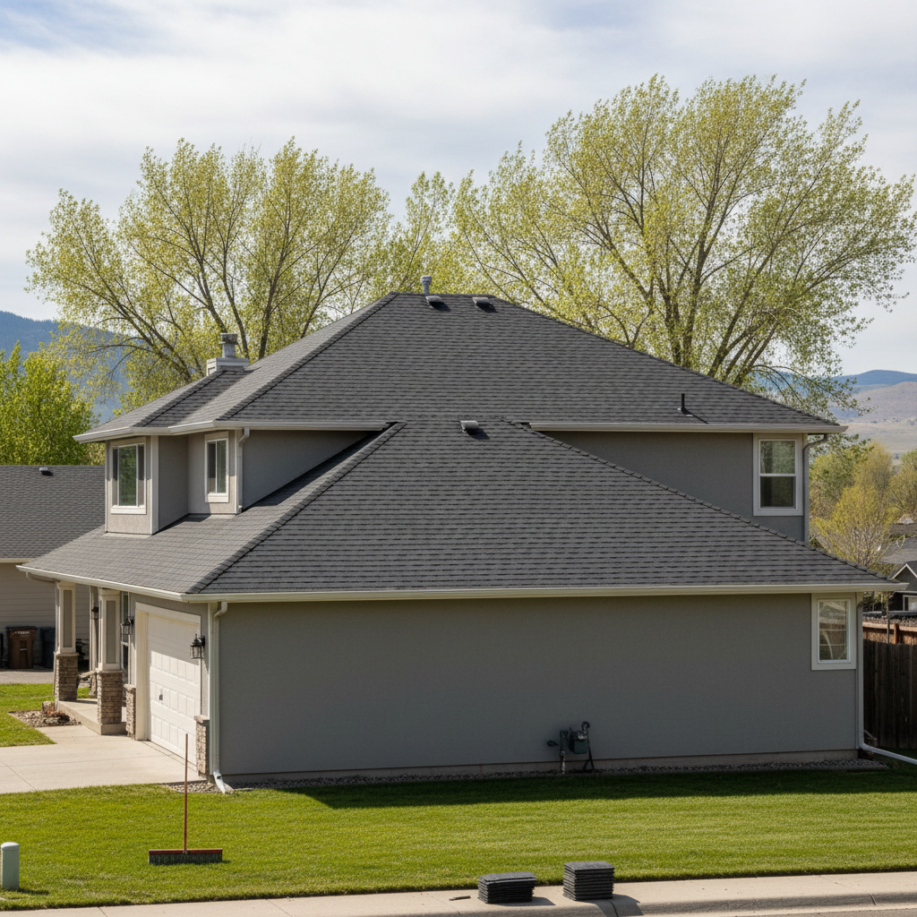 Completed storm damage repair work at a residential property in Pasco, WA