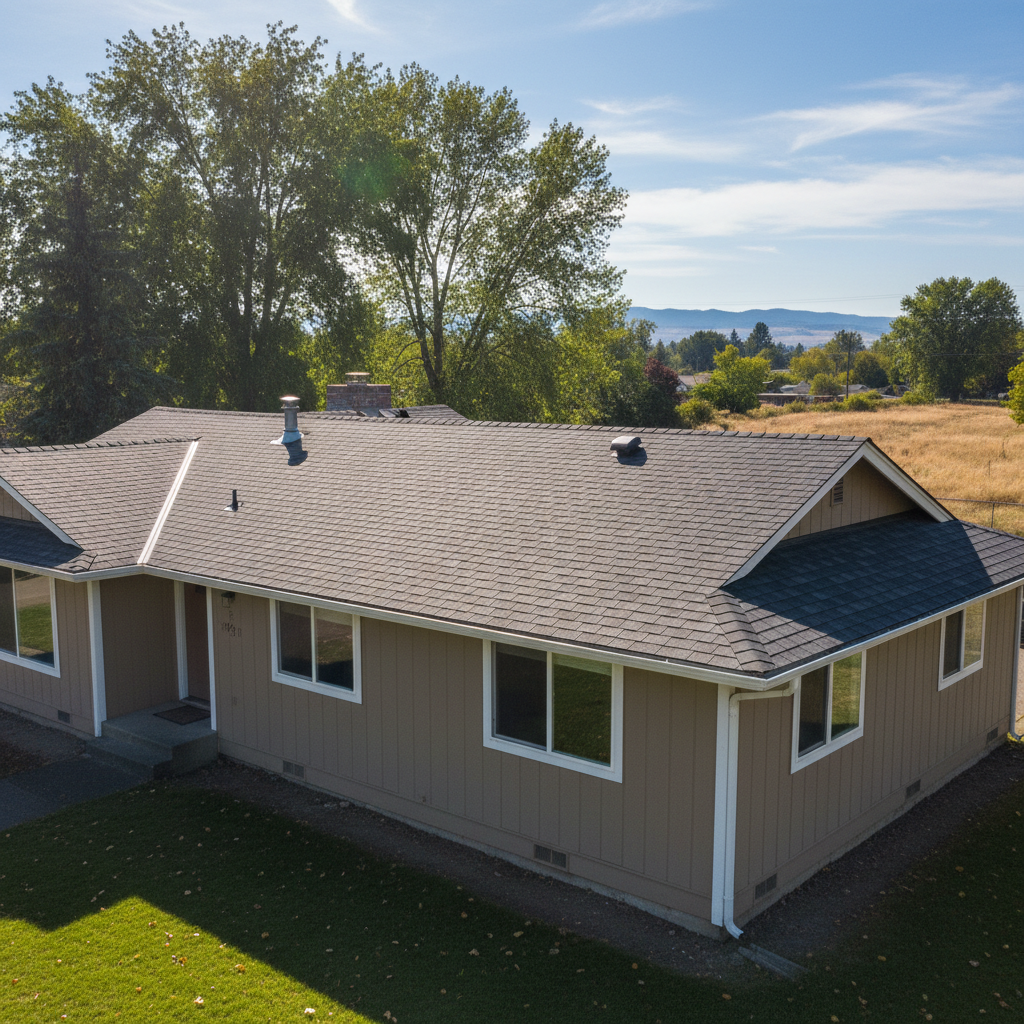 Completed roof inspection work at a residential property in Pasco, WA