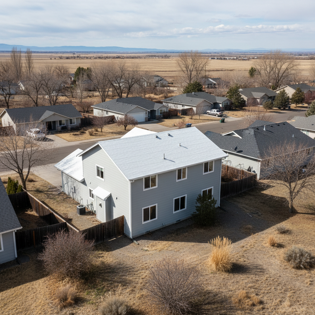 Completed commercial tpo roofing work at a residential property in Moses Lake, WA
