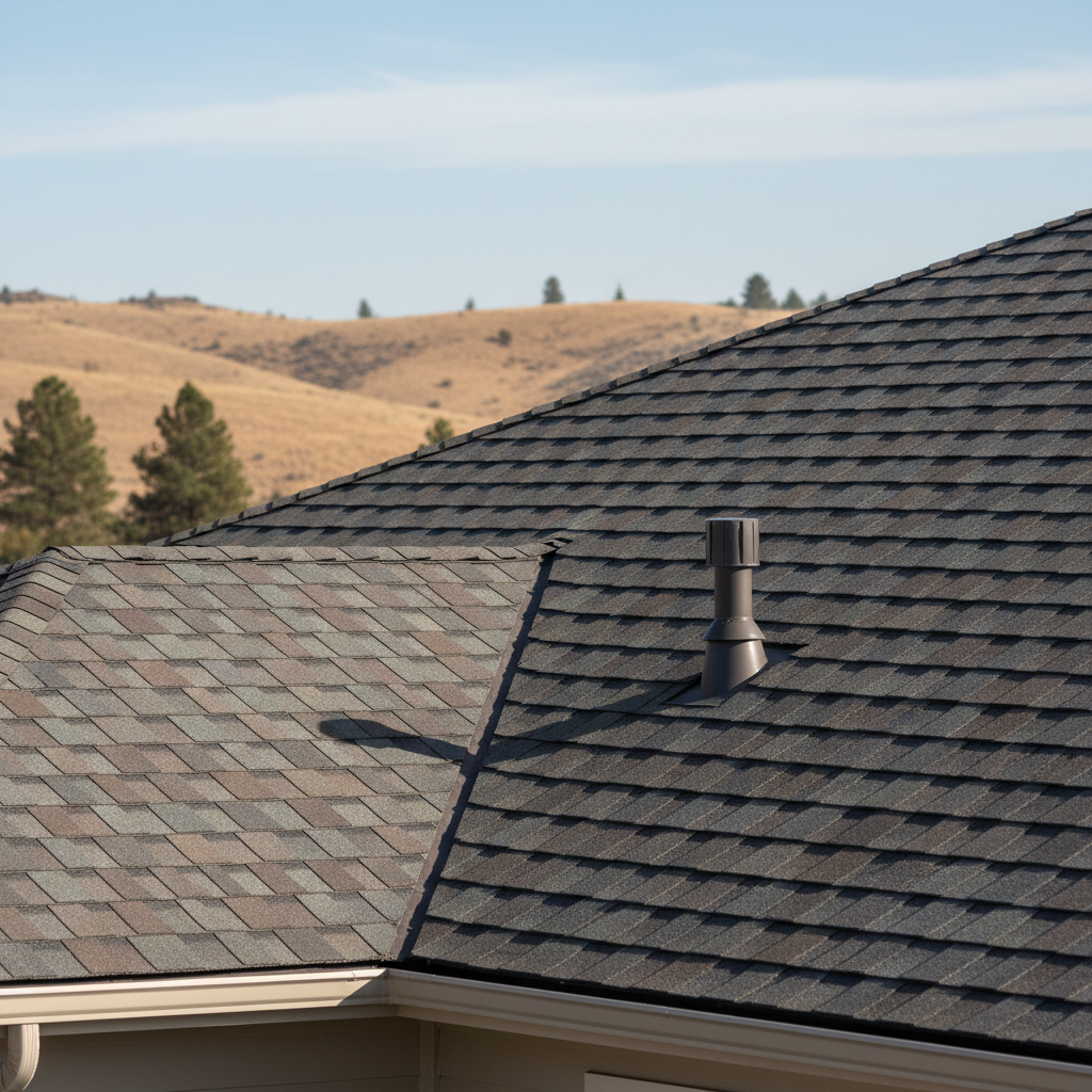 Completed new construction roofing work at a residential property in Richland, WA
