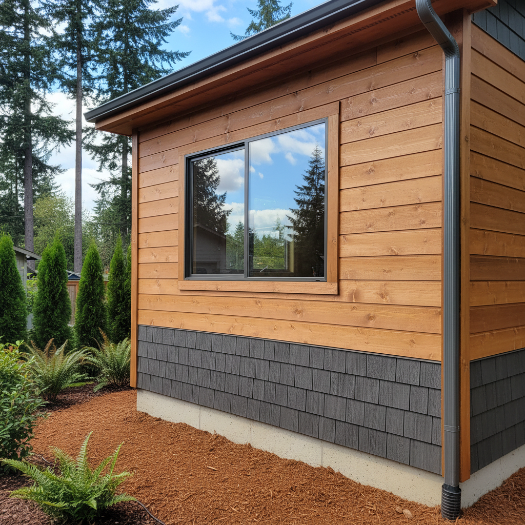 Completed garage design & building work at a residential property in Renton, WA