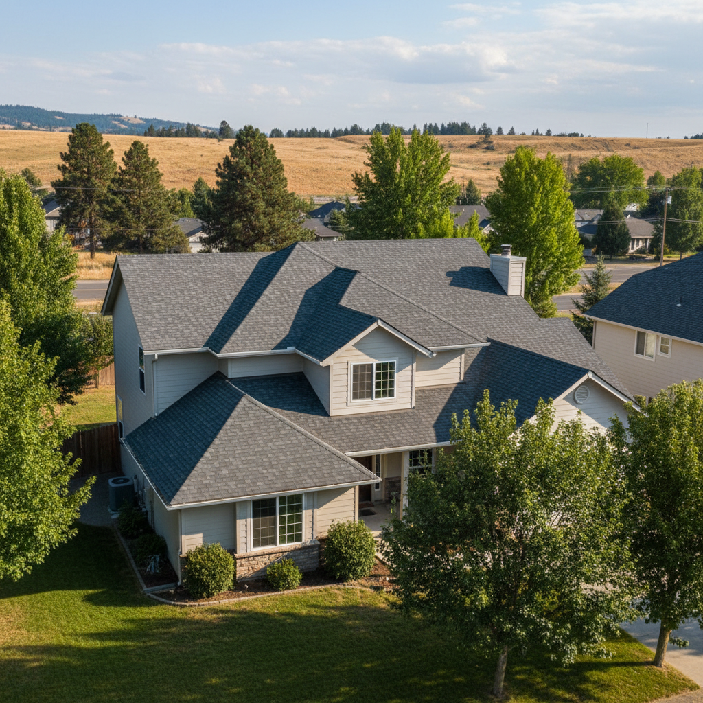 Completed storm damage repair work at a residential property in Pasco, WA