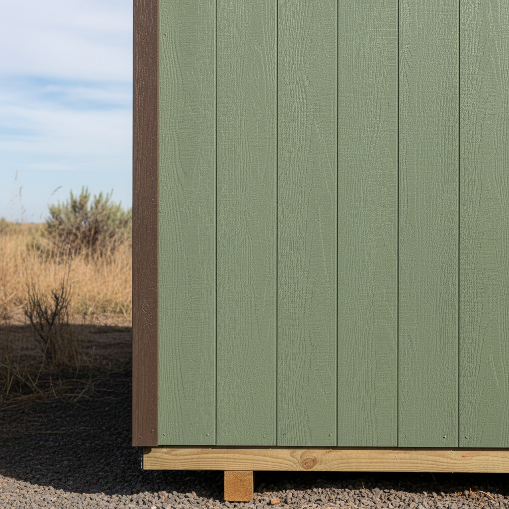 Completed storage sheds work at a residential property in Kennewick, WA
