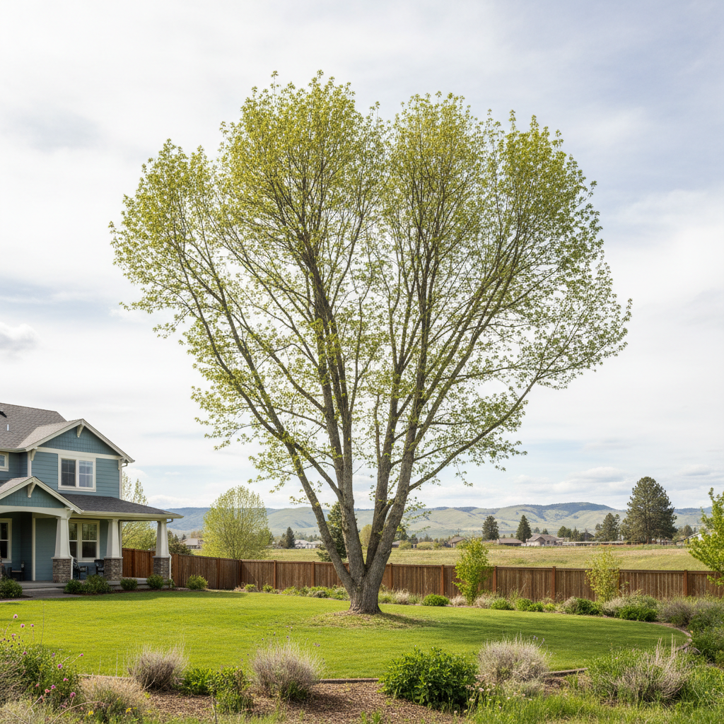 Completed tree pruning work at a residential property in Pasco, WA