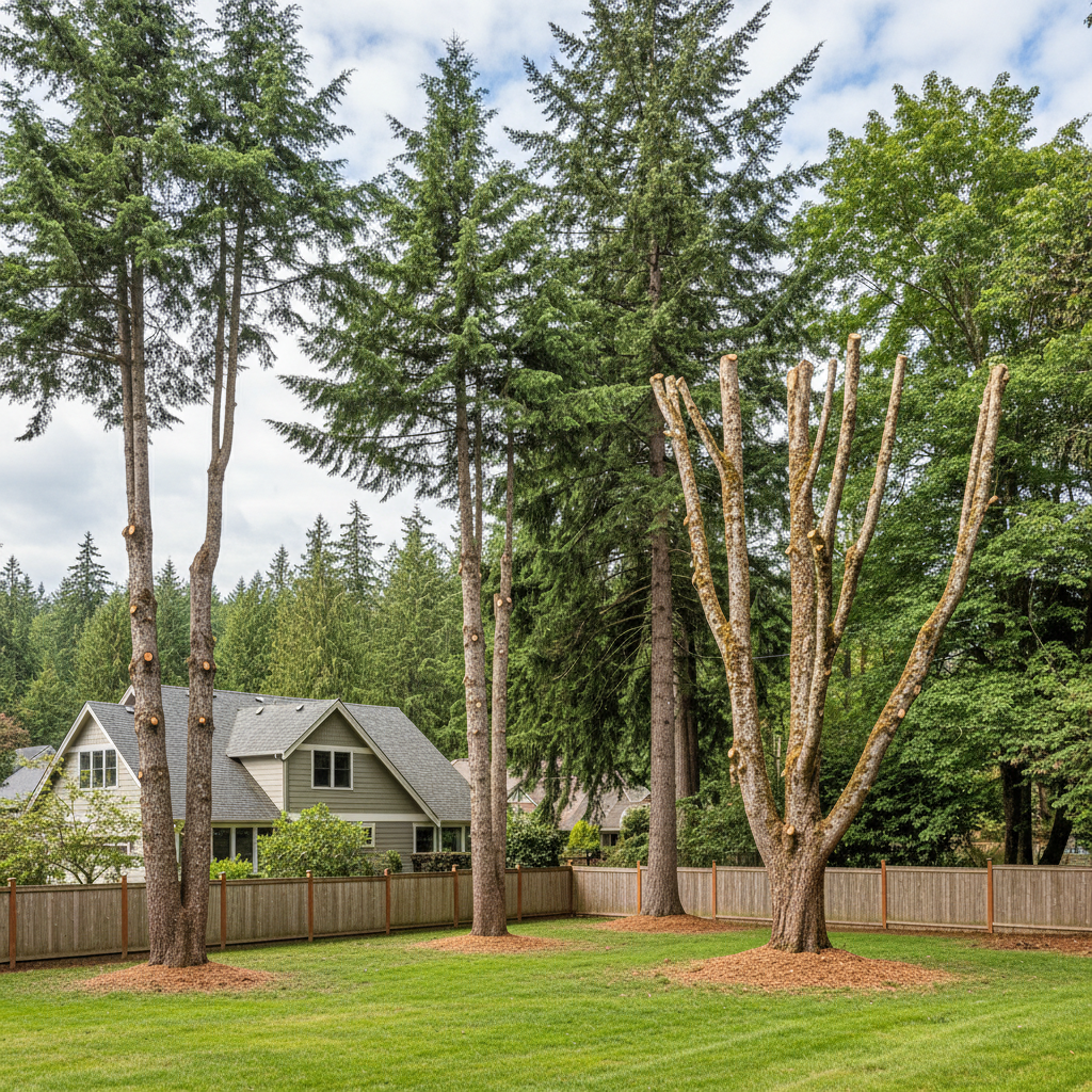 Completed tree health & care work at a residential property in Bremerton, WA