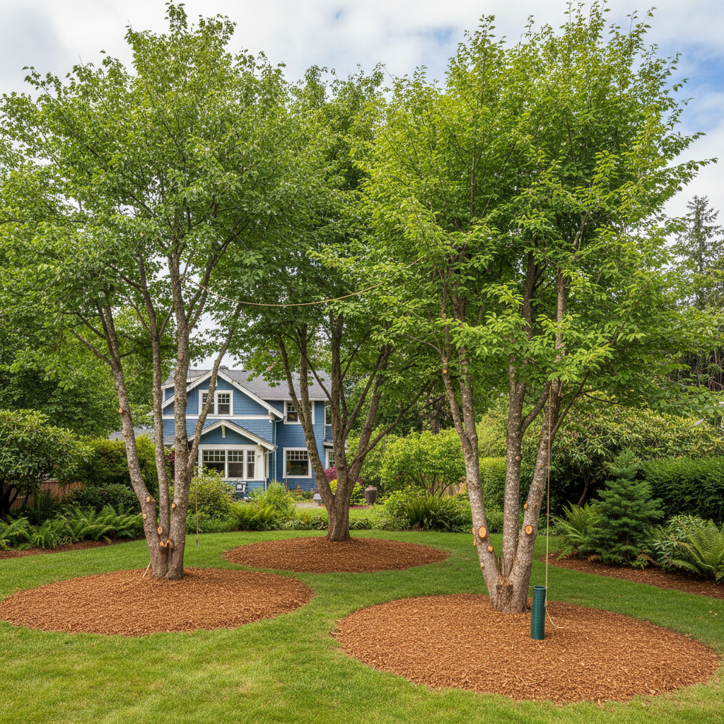 Completed tree health & care work at a residential property in Tacoma, WA
