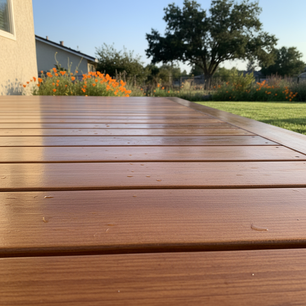 Completed deck painting & staining work at a residential property in Modesto, CA