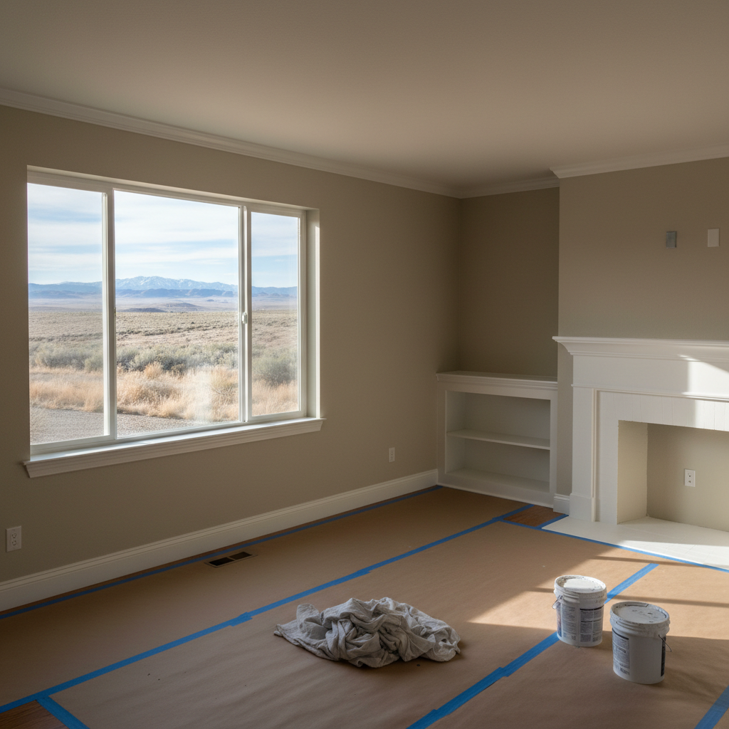 Completed interior painting work at a residential property in Yakima, WA