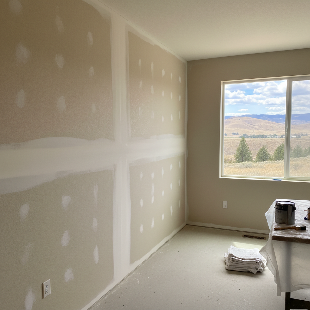 Completed drywall repair and painting work at a residential property in Yakima, WA