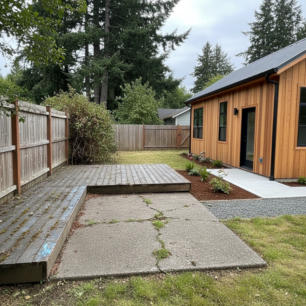 Completed detached adu work at a residential property in Portland, OR