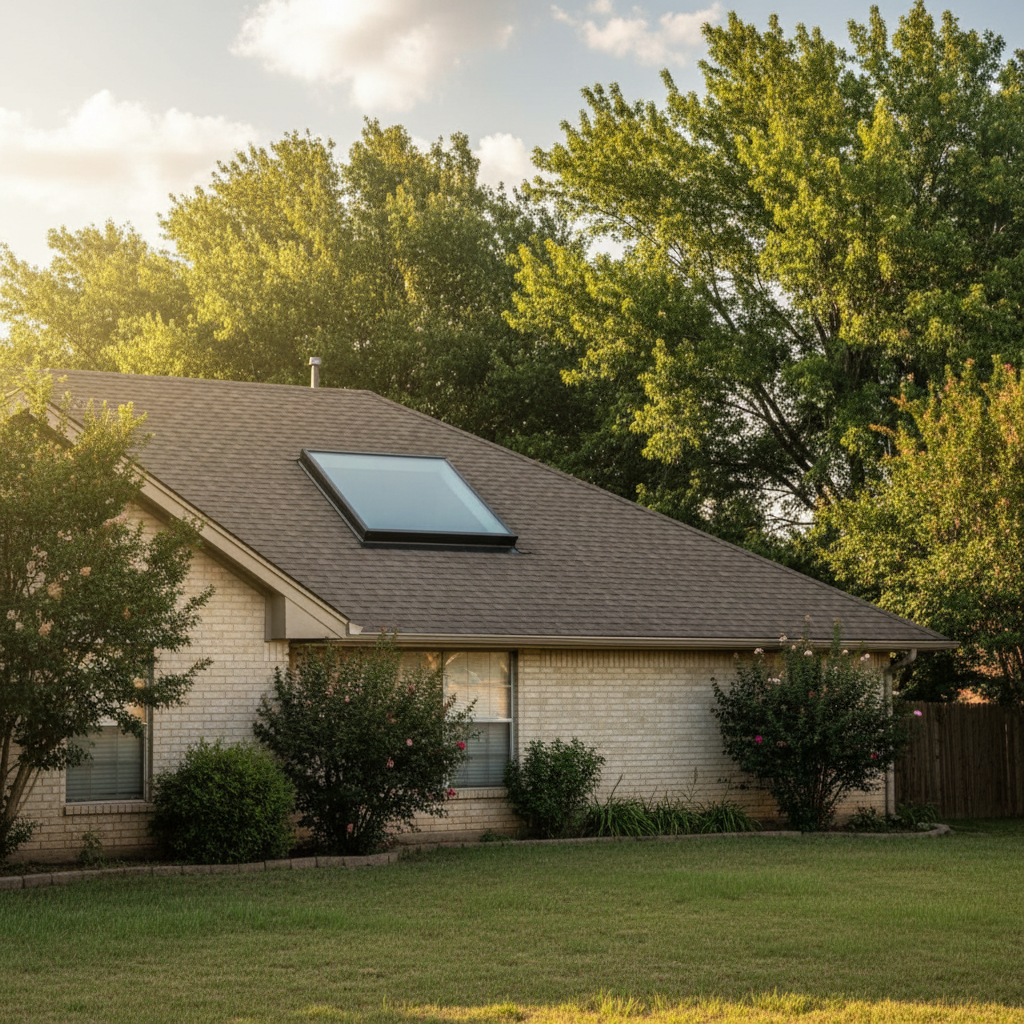 Completed skylight installation work at a residential property in Guymon, OK