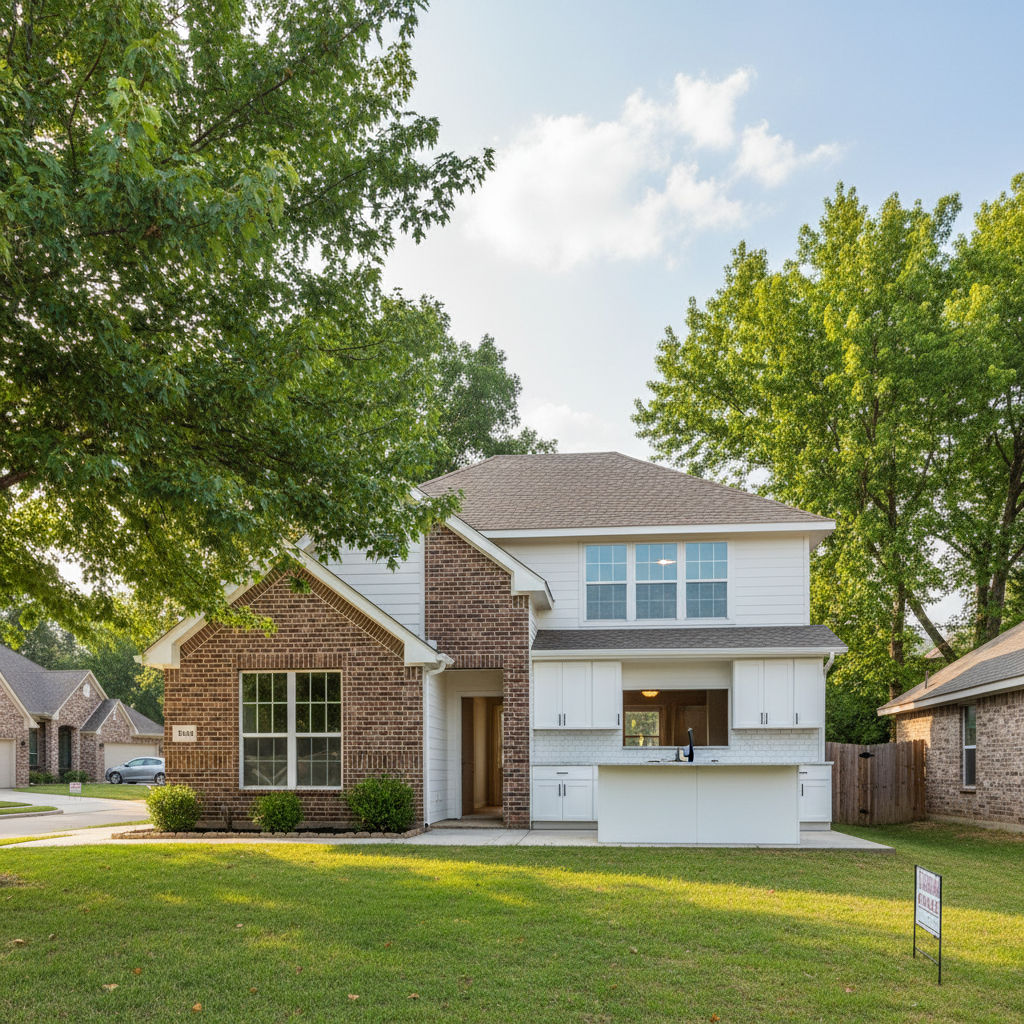 Completed cabinet installation work at a residential property in Bixby, OK