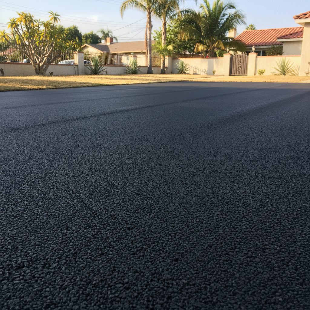 Completed commercial asphalt work at a residential property in Van Nuys, CA
