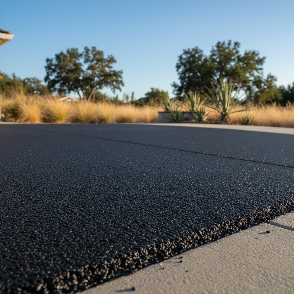 Completed residential asphalt work at a residential property in Tracy, CA