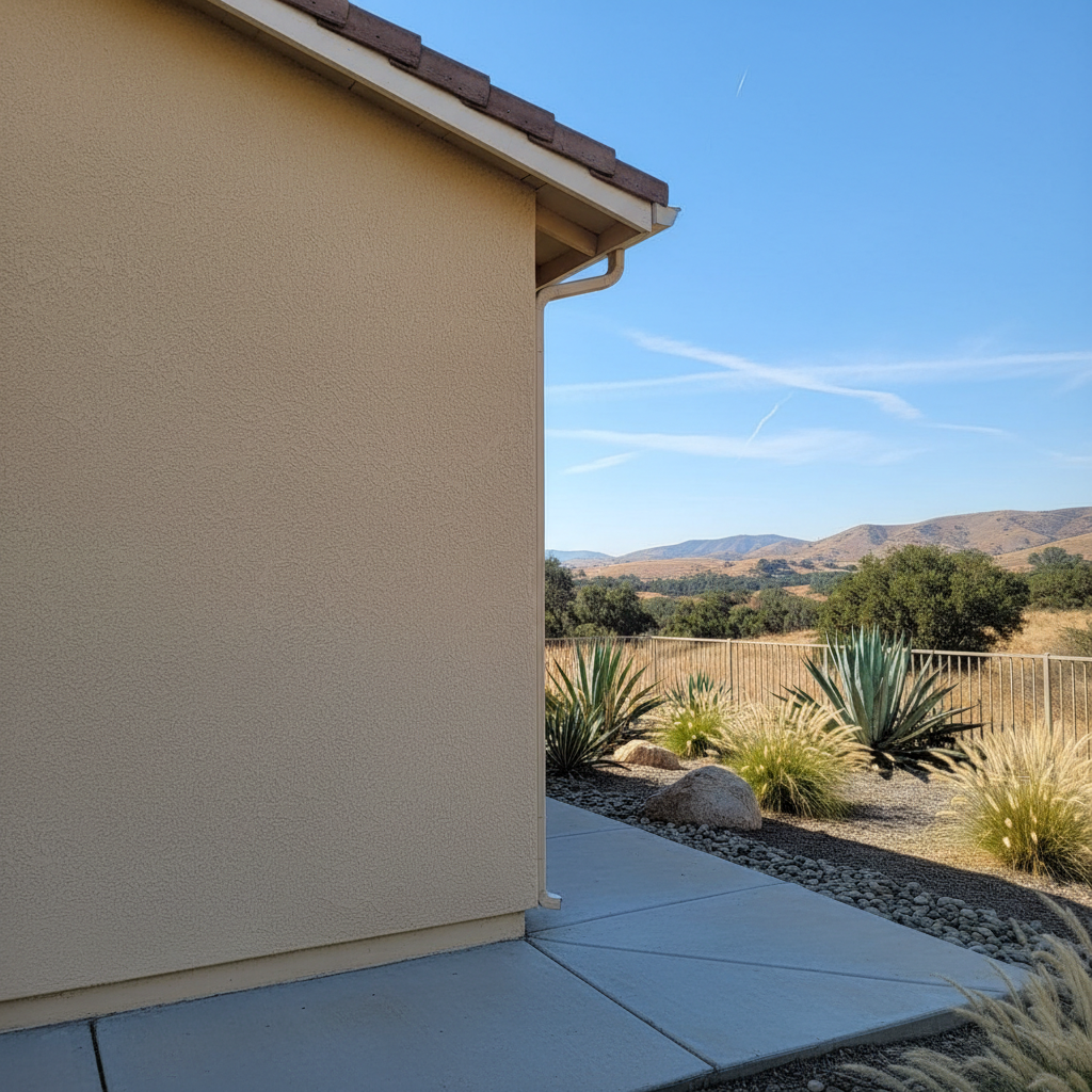 Completed commercial stucco work at a residential property in Hemet, CA