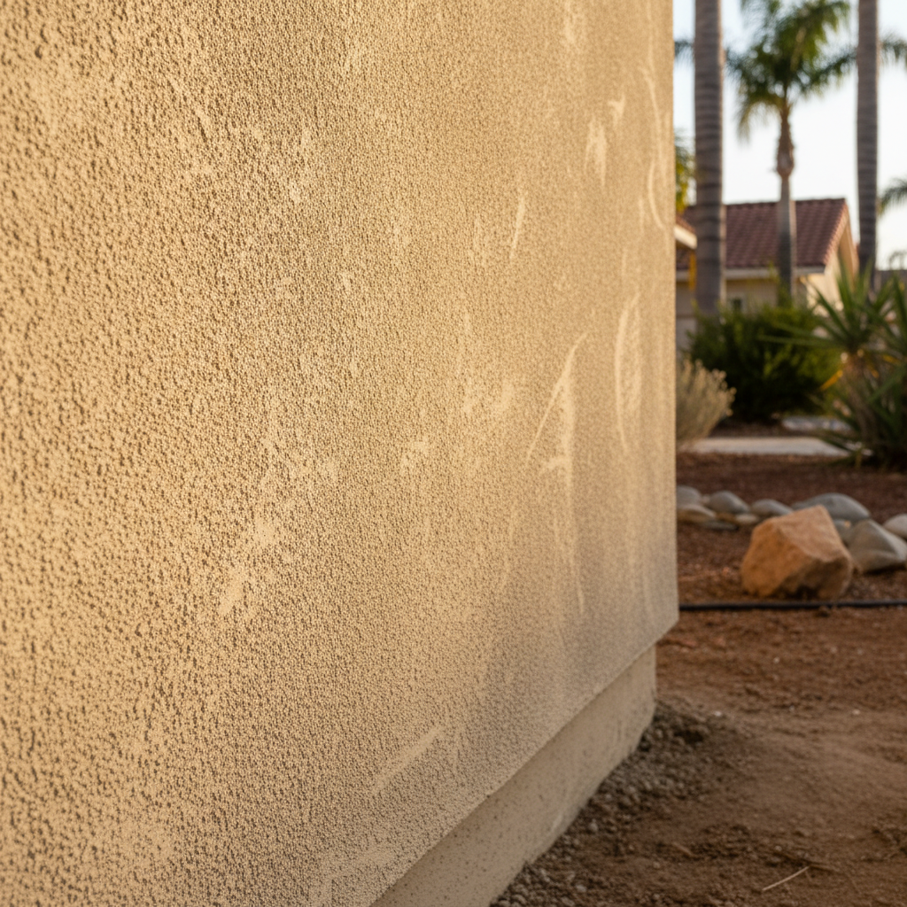 Completed stucco redashing work at a residential property in El Monte, CA