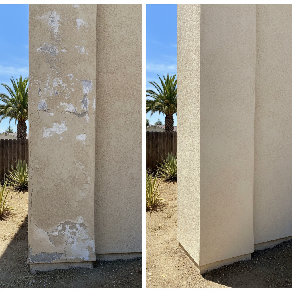 Completed stucco inspection work at a residential property in Downey, CA