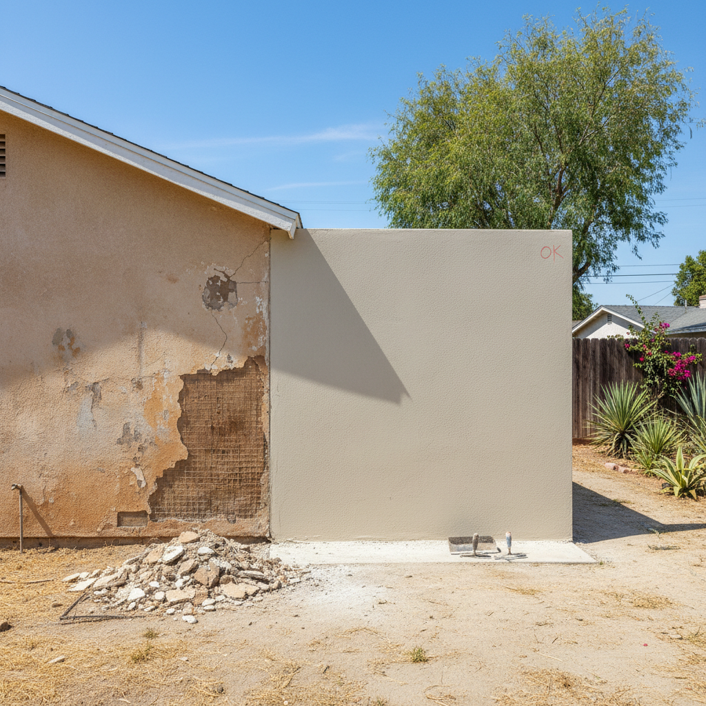 Completed stucco inspection work at a residential property in El Monte, CA