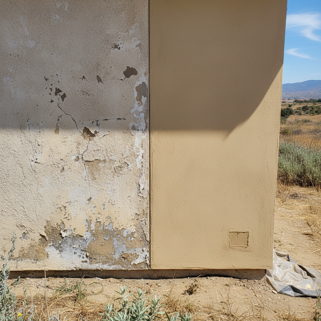 Completed stucco inspection work at a residential property in Fontana, CA