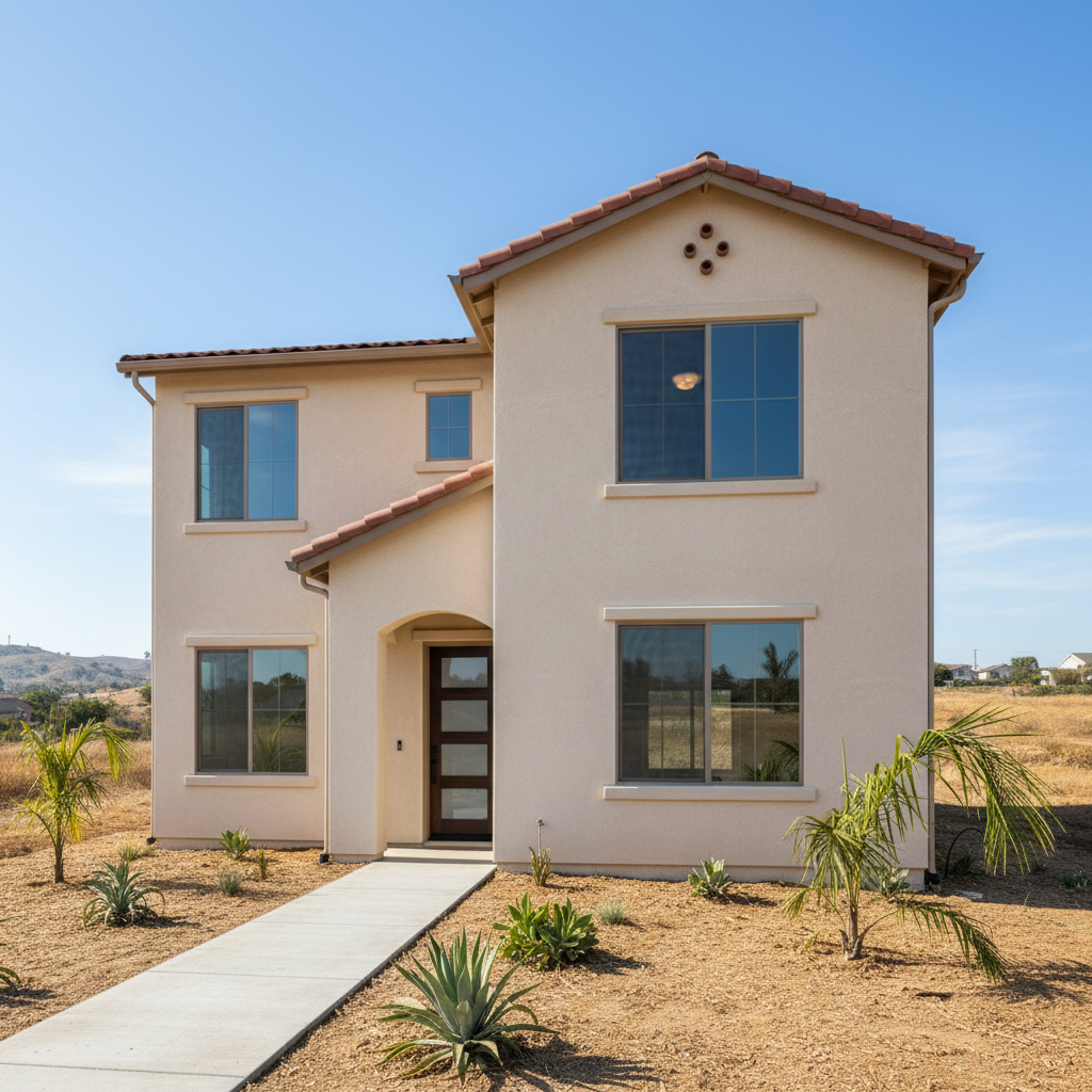 Completed commercial stucco work at a residential property in Hawthorne, CA