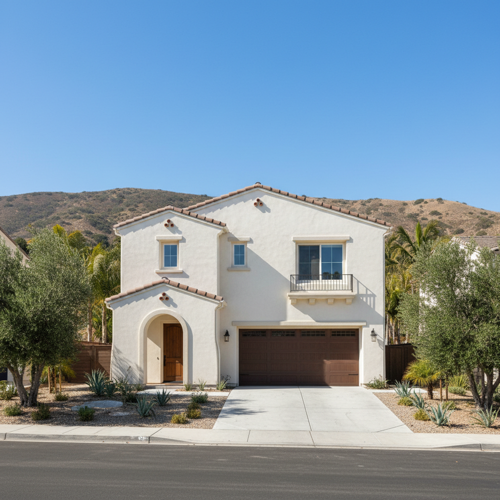 Completed commercial stucco work at a residential property in Hawthorne, CA