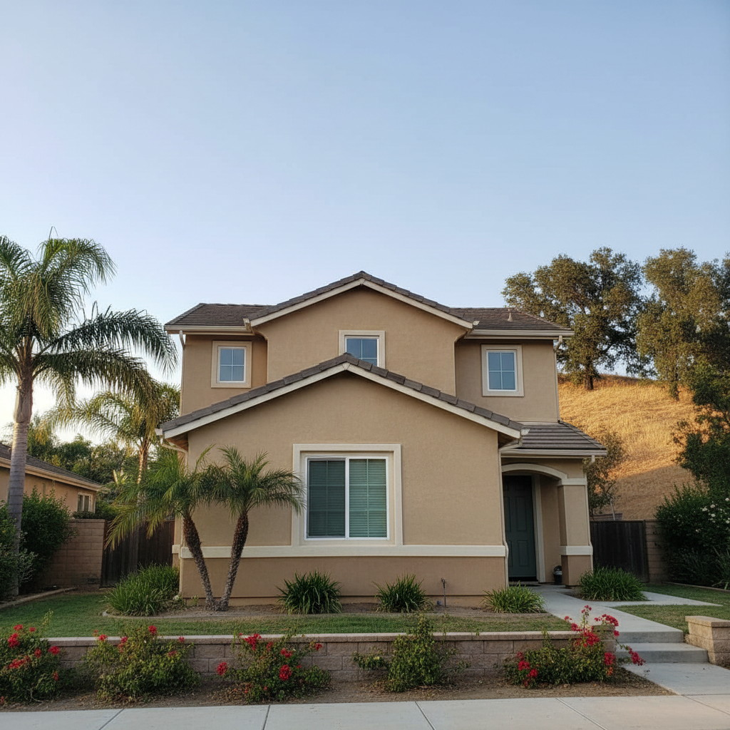 Completed eifs installation work at a residential property in Irvine, CA