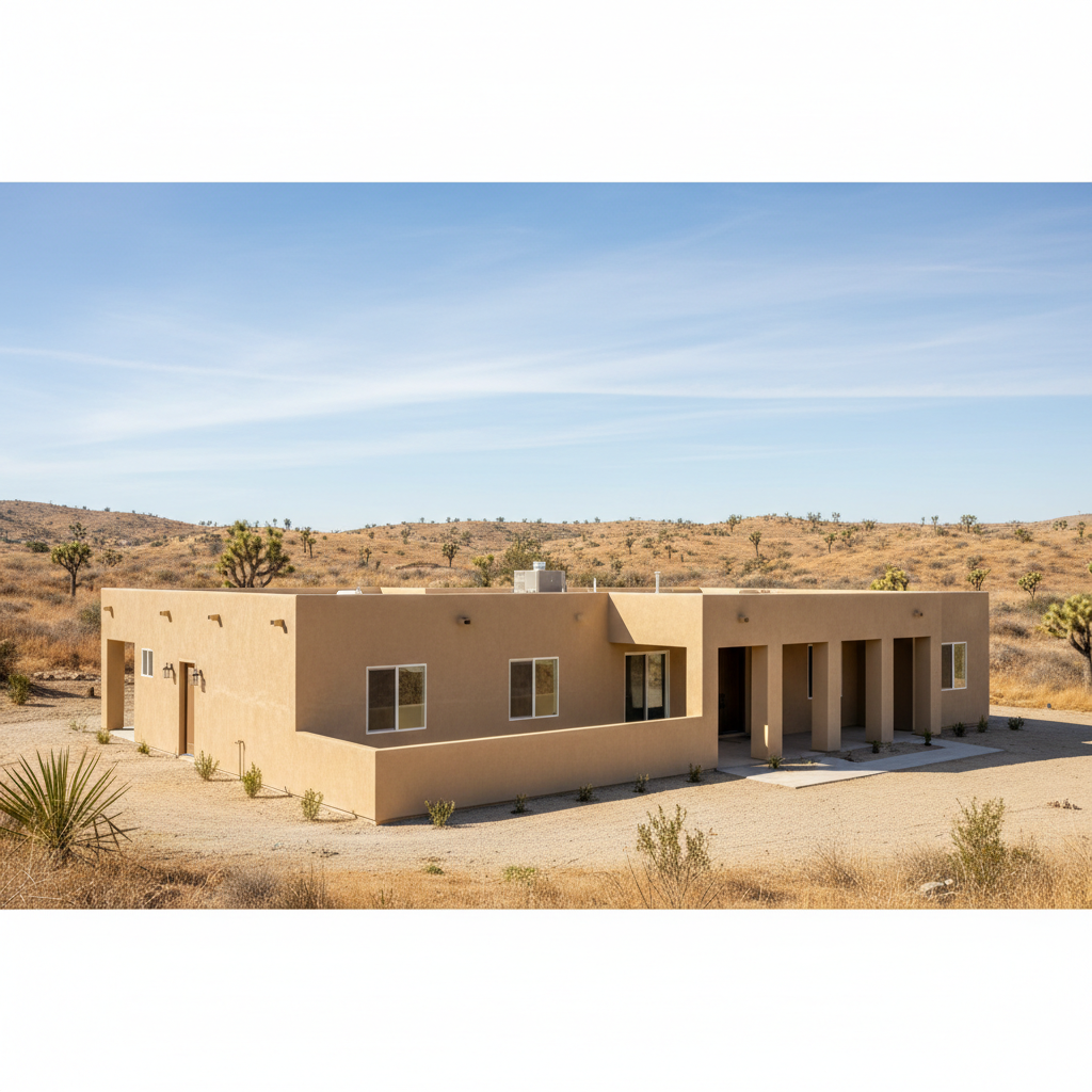 Completed eifs installation work at a residential property in Lancaster, CA