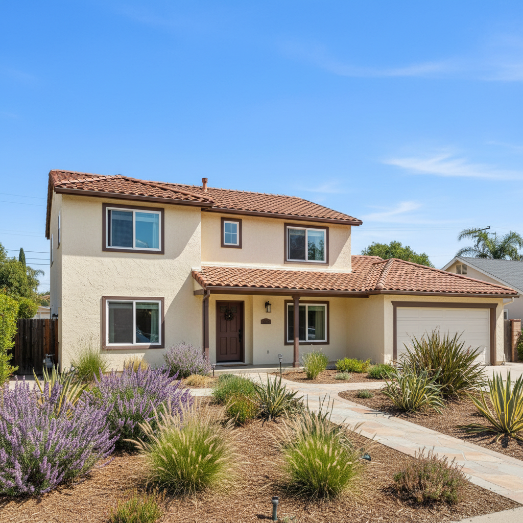 Completed stucco redashing work at a residential property in Garden Grove, CA
