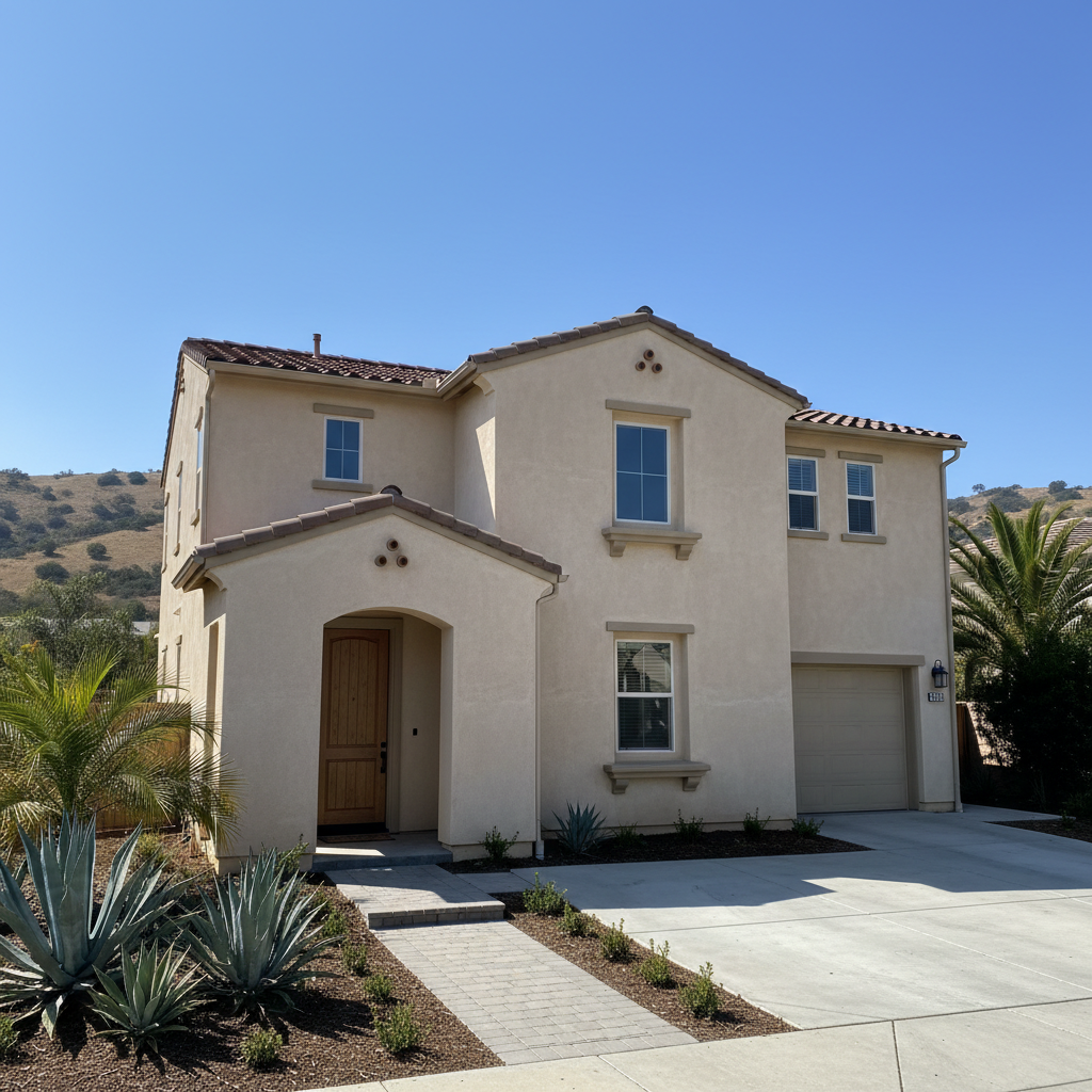 Completed stucco redashing work at a residential property in Irvine, CA