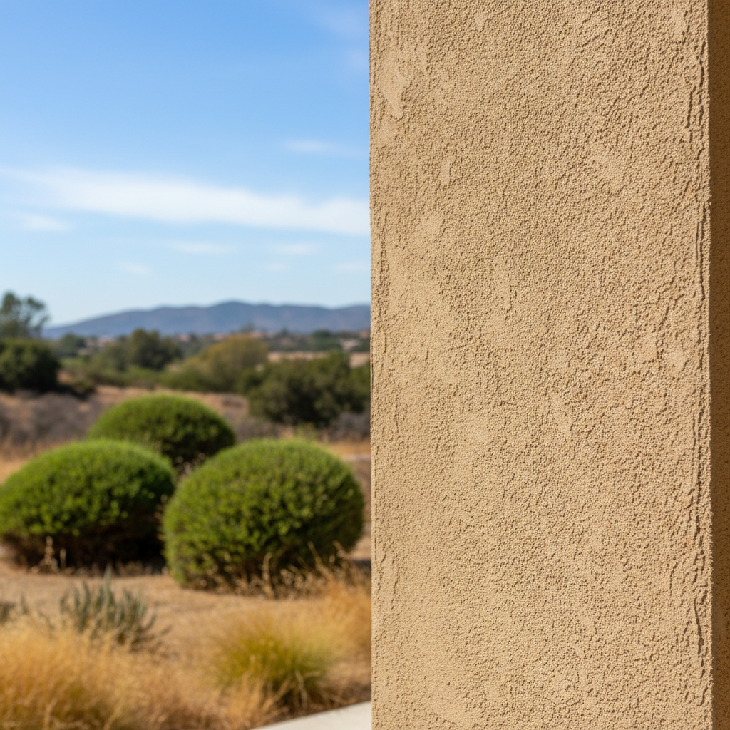 Completed residential stucco work at a residential property in Murrieta, CA