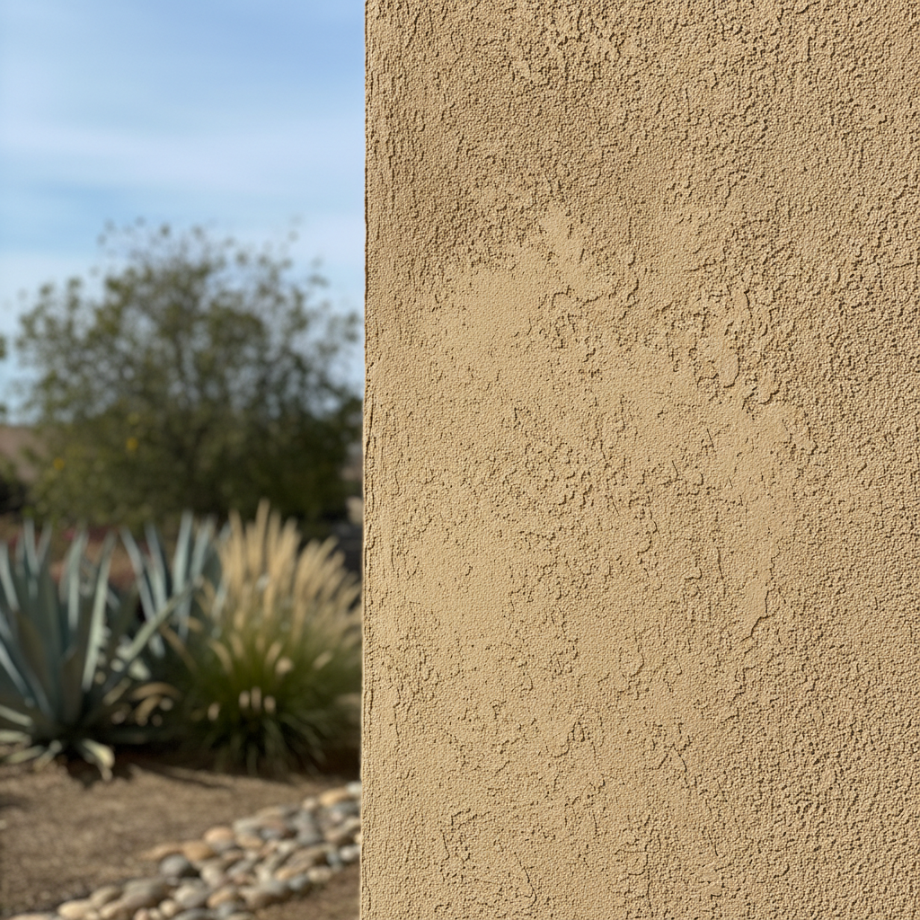 Completed stucco repair work at a residential property in Ontario, CA