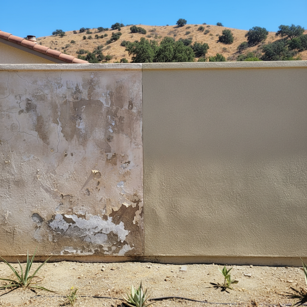 Completed eifs installation work at a residential property in Walnut, CA