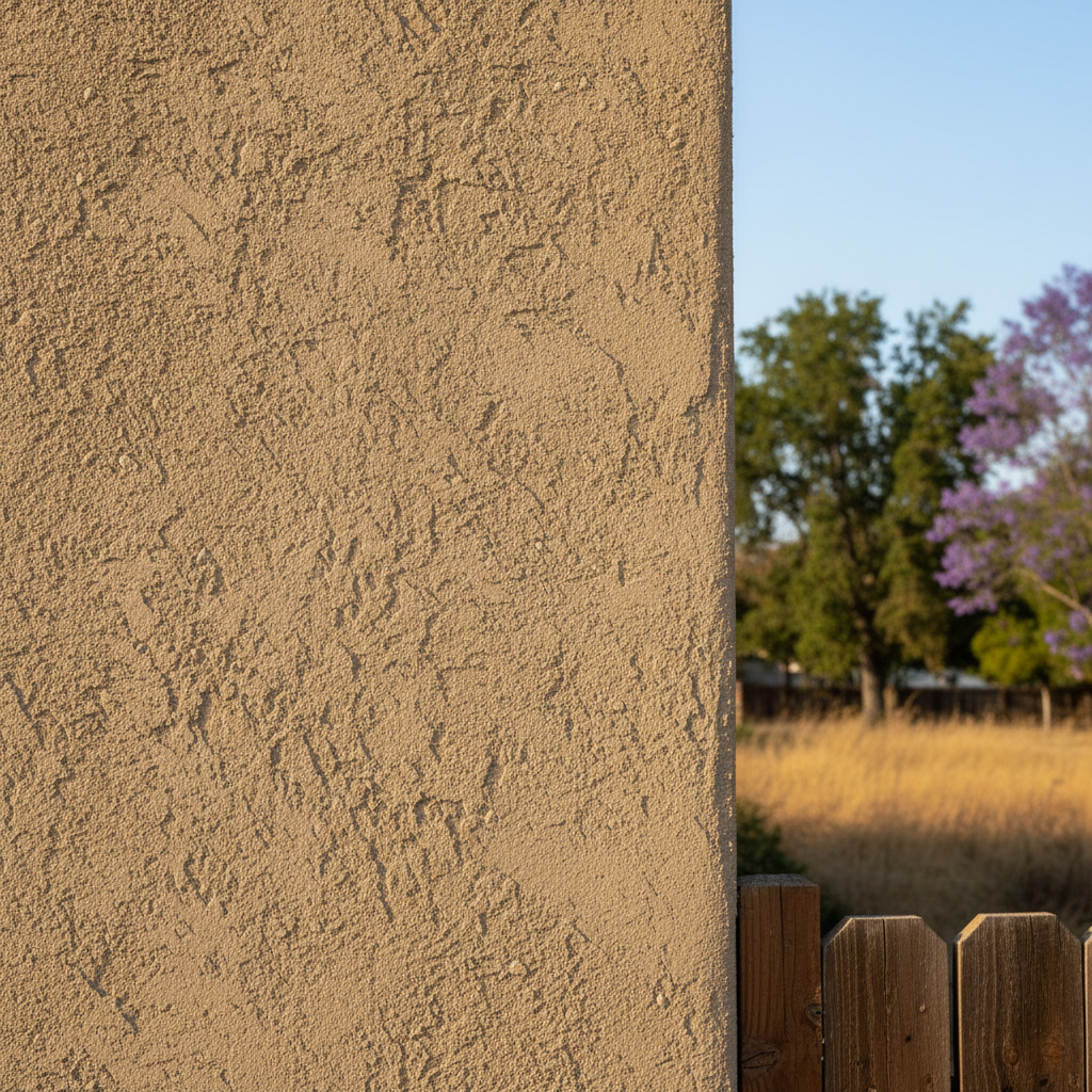 Completed residential stucco work at a residential property in Walnut, CA