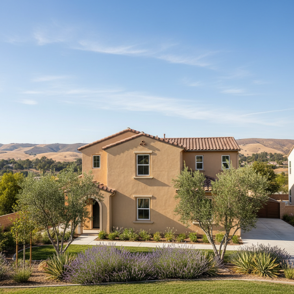 Completed commercial stucco work at a residential property in Walnut, CA