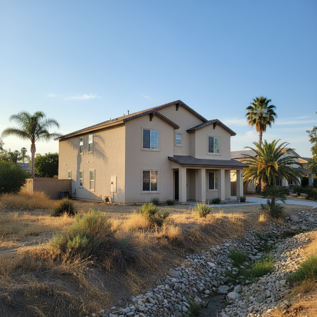 Completed commercial stucco work at a residential property in Ontario, CA