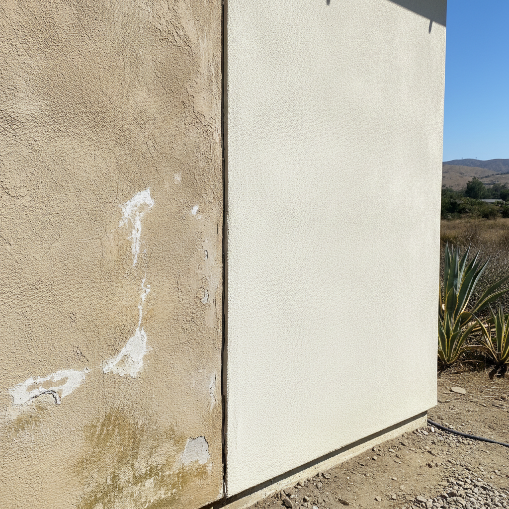 Completed eifs installation work at a residential property in Ontario, CA