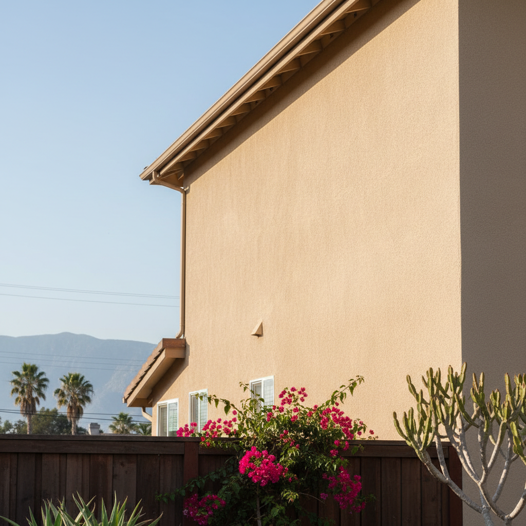 Completed commercial stucco work at a residential property in Long Beach, CA